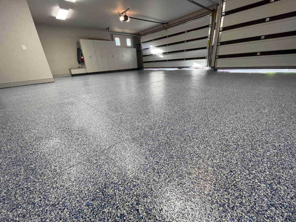 Nautical garage floor in southern utah